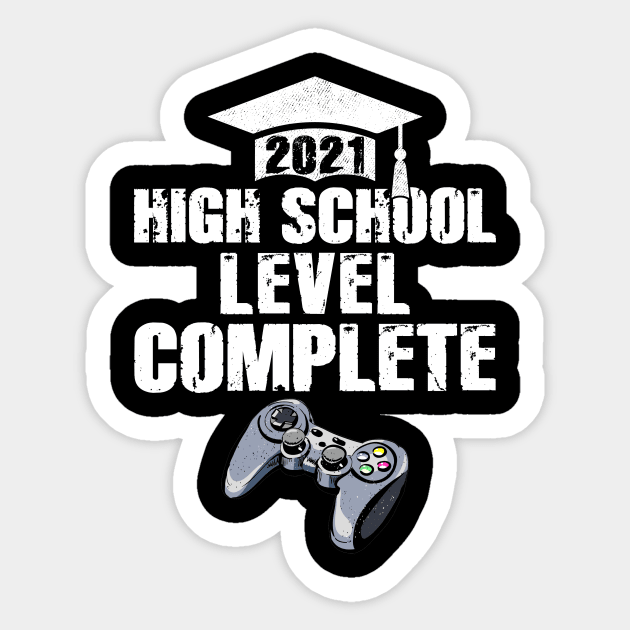 Funny Graduation - Senior Gamer 2021 Grad Sticker by paveldmit